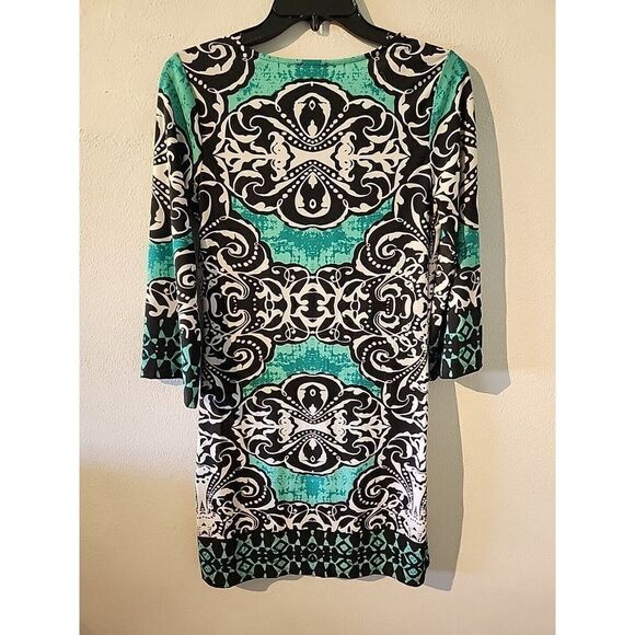 Woman’s Dress Design By Haani Size S 3/4 bell Sleeves Sheath - Picture 6 of 6